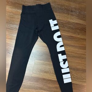 Nike Kids Black and White Leggings
